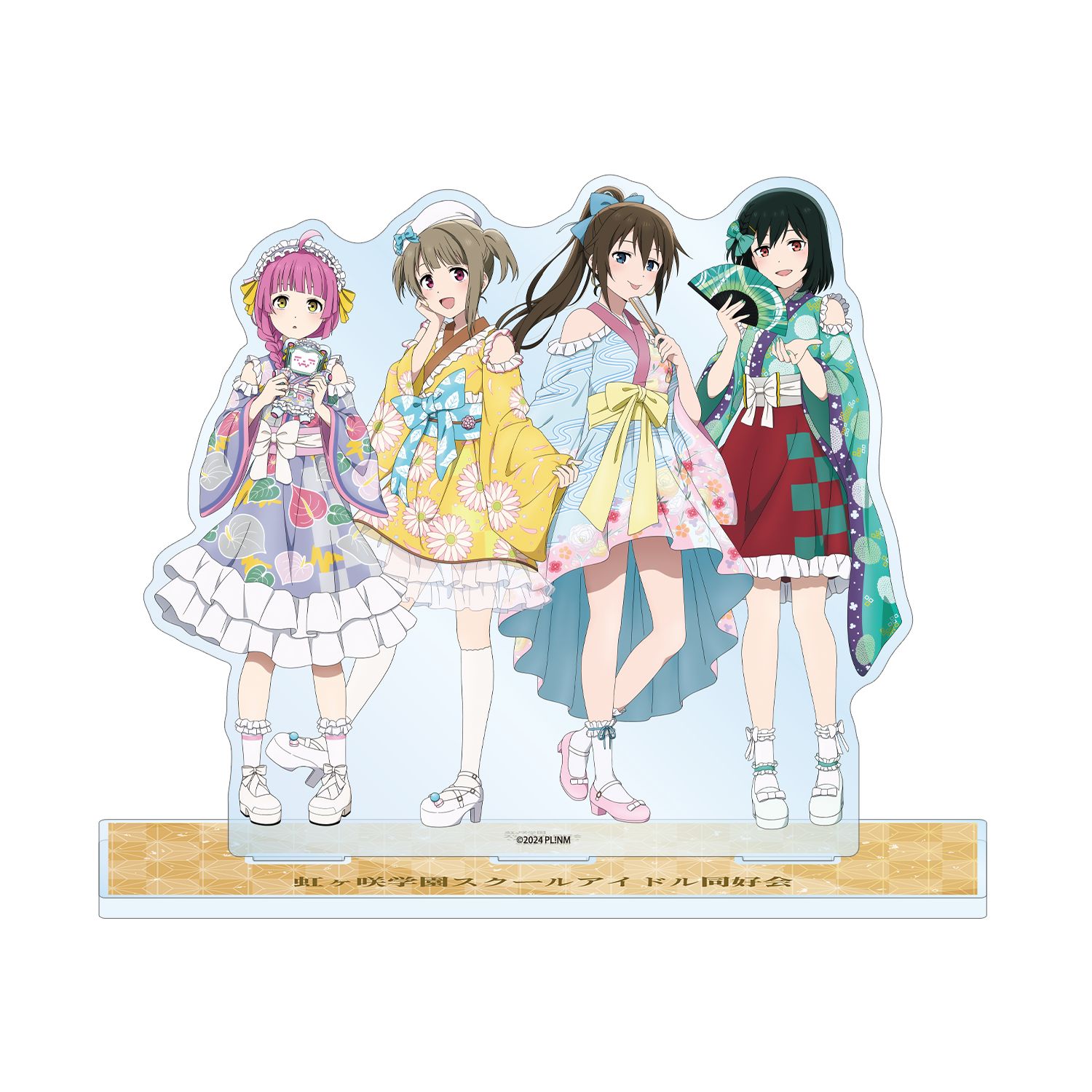 ラブライブ!虹ヶ咲学園スクールアイドル同好会 描き下ろし 1年生集合 着物ドレスver. ジオラマアクリルスタンド - AniSmile