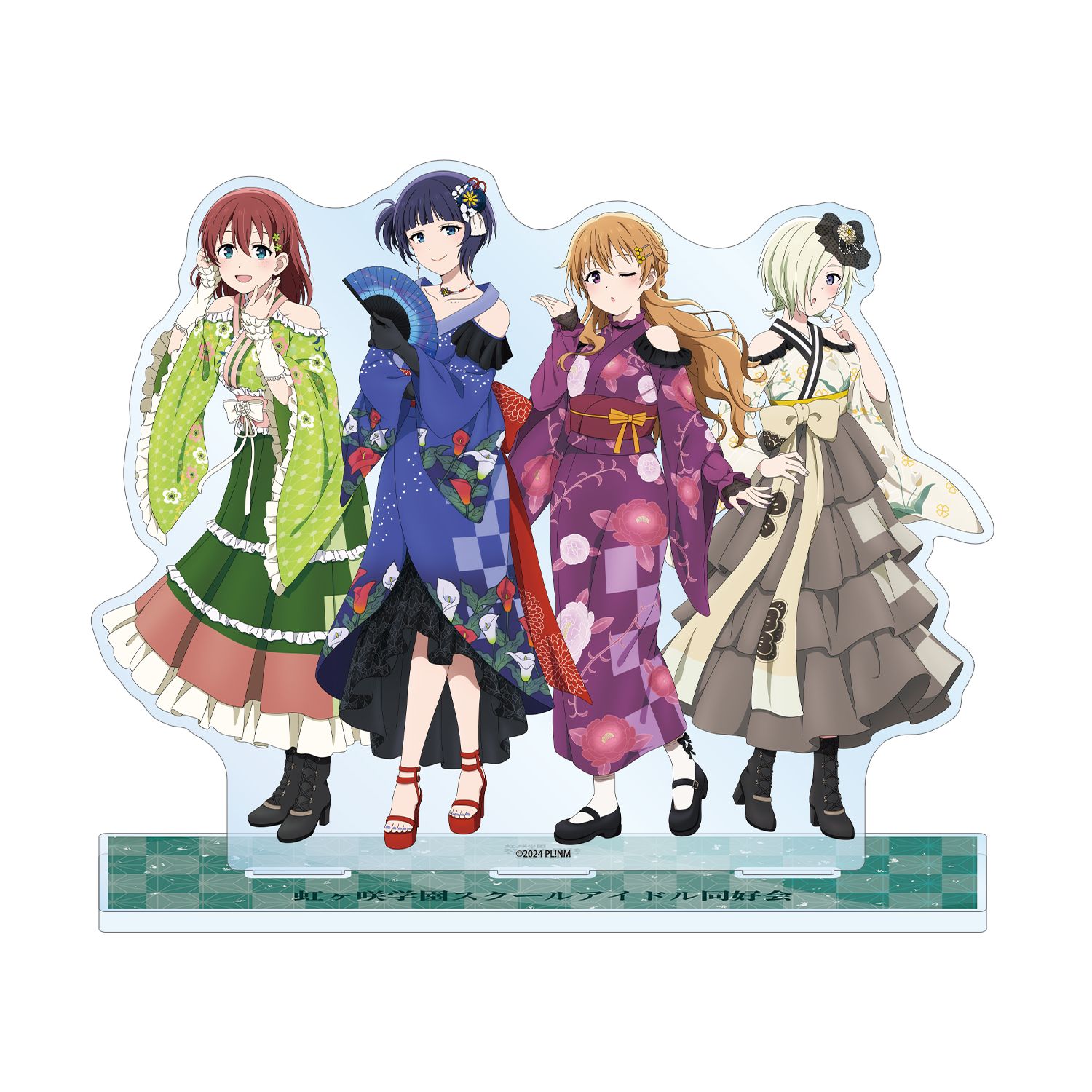 ラブライブ!虹ヶ咲学園スクールアイドル同好会 描き下ろし 3年生集合 着物ドレスver. ジオラマアクリルスタンド - AniSmile