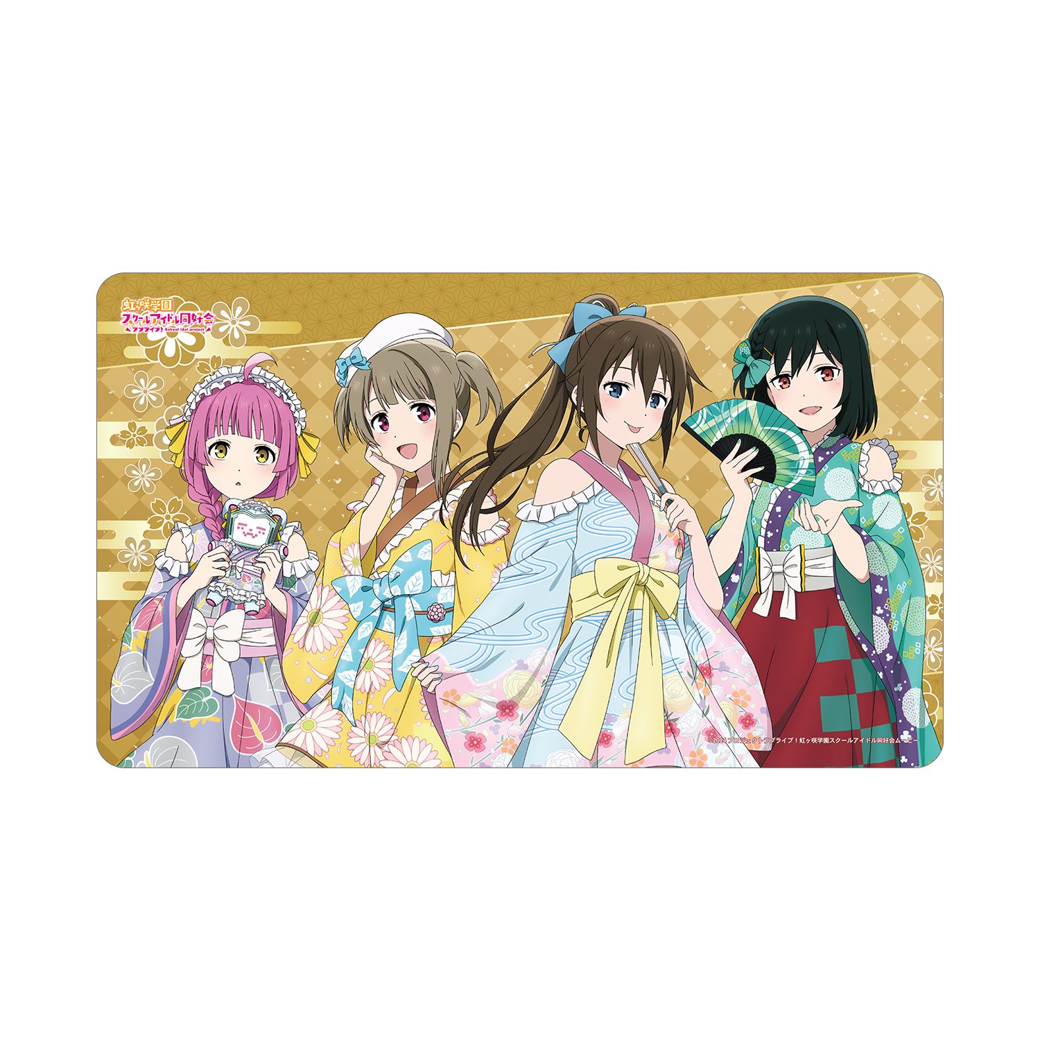 ラブライブ!虹ヶ咲学園スクールアイドル同好会 描き下ろし 着物ドレスver. マルチデスクマット - AniSmile