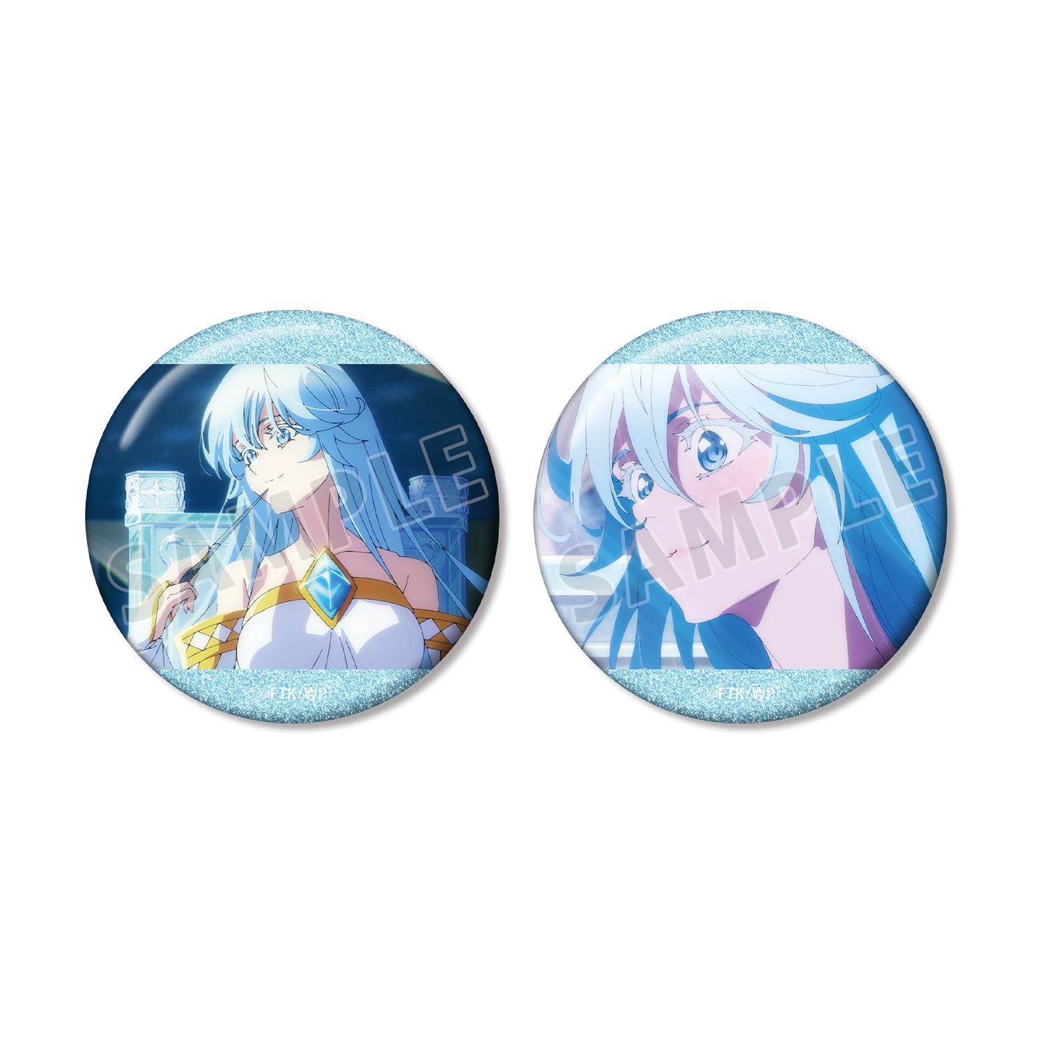 TVアニメ『杖と剣のウィストリア』Season2 エルファリア・アルヴィス・セルフォルト 場面写グリッター缶バッジ2個セット - AniSmile