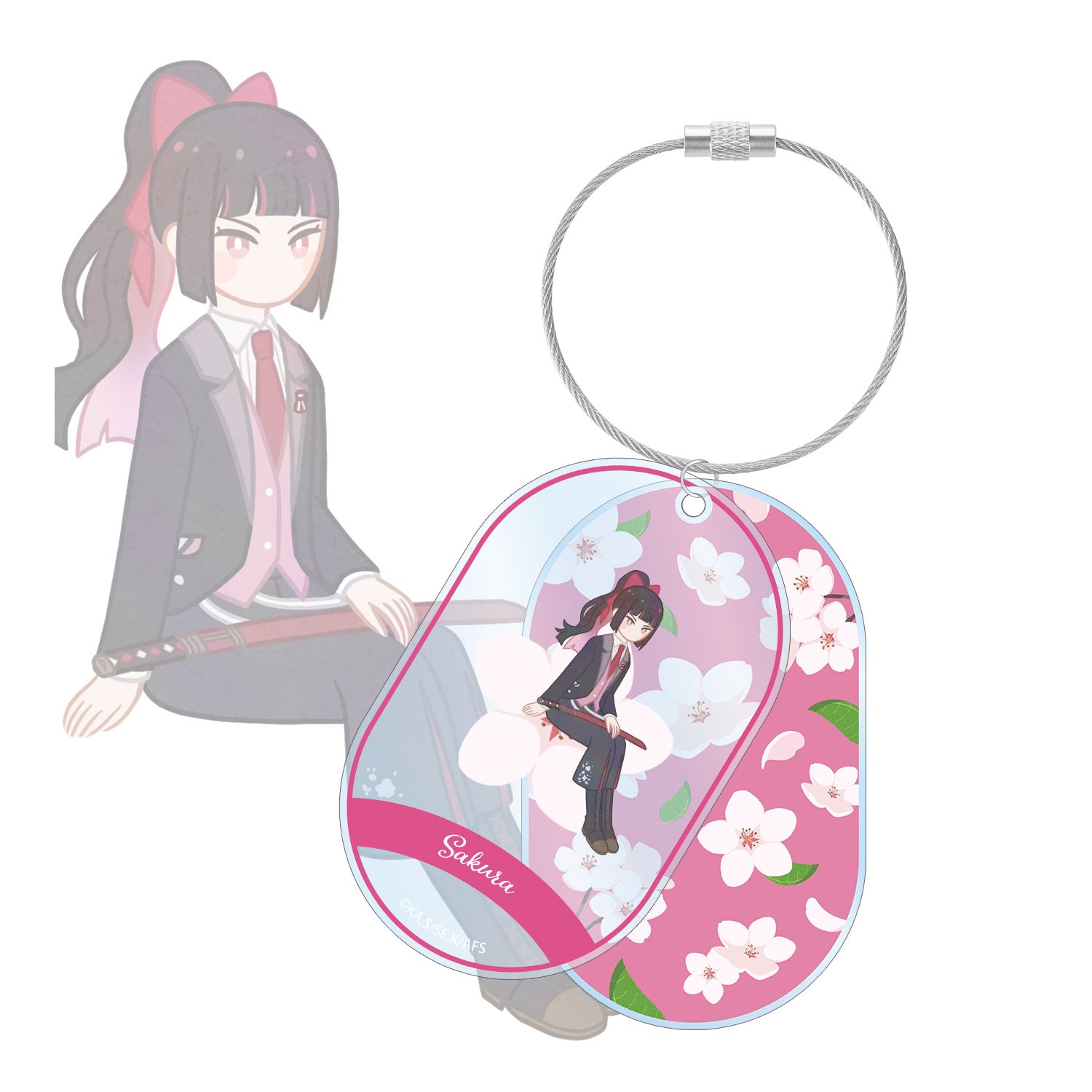 テレビアニメ『春夏秋冬代行者 春の舞』 姫鷹さくら Botania 2連ワイヤーBIGアクリルキーホルダー - AniSmile