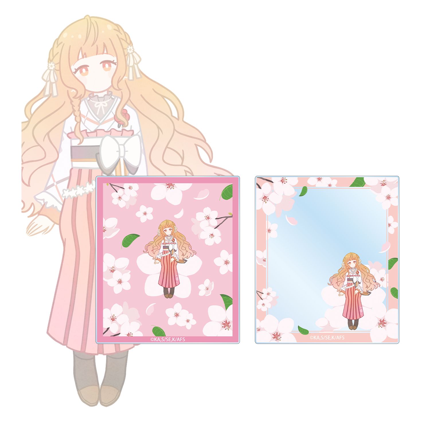 テレビアニメ『春夏秋冬代行者 春の舞』 花葉雛菊 Botania アクリルカード2枚セット - AniSmile