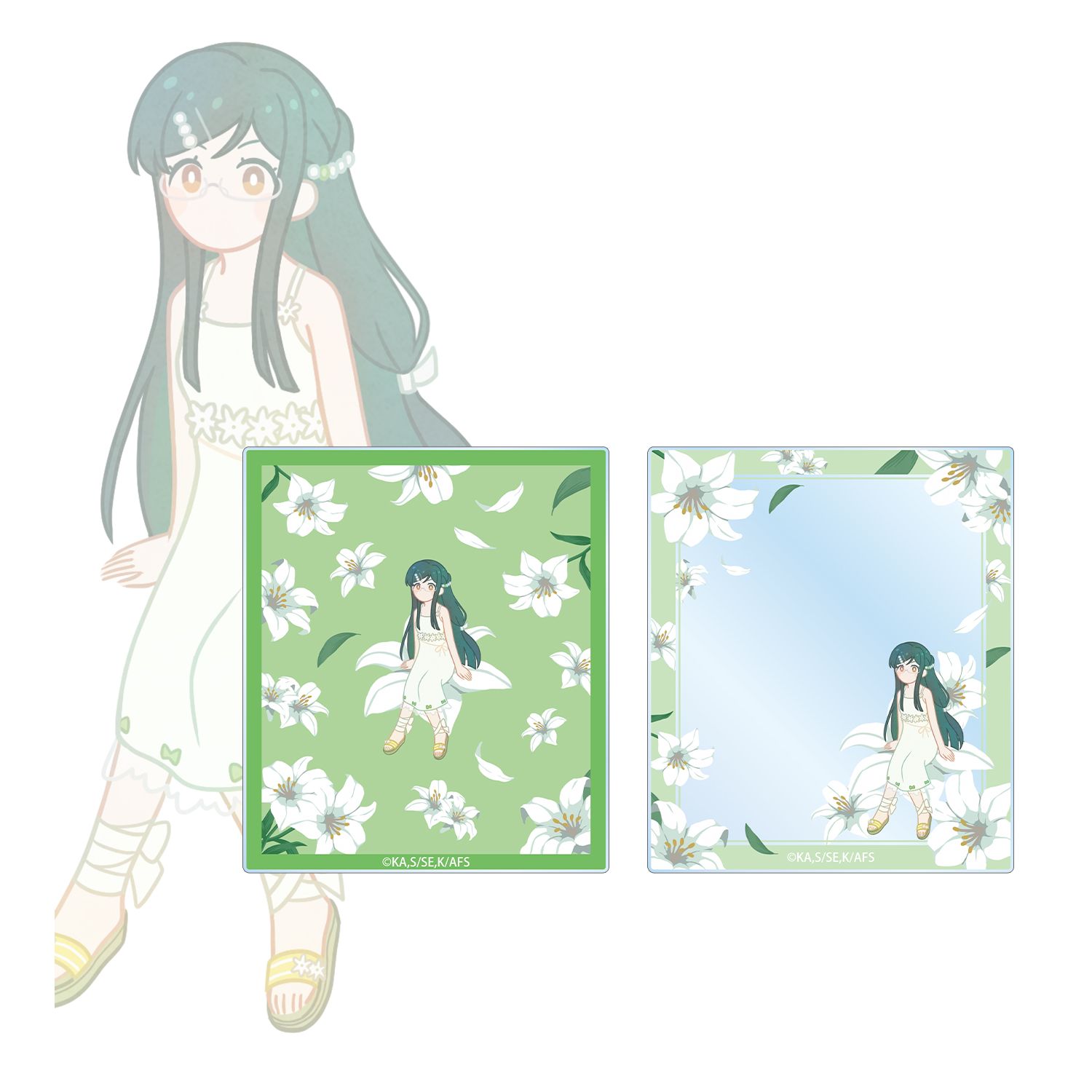 テレビアニメ『春夏秋冬代行者 春の舞』 葉桜瑠璃 Botania アクリルカード2枚セット - AniSmile
