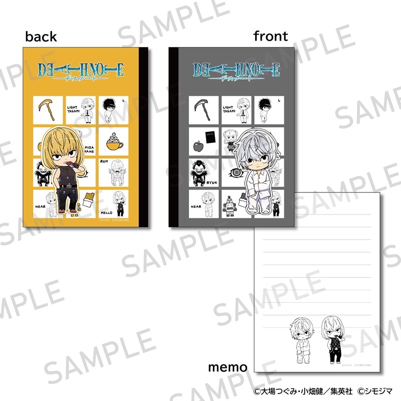 DEATH NOTE BOOK型メモ帳 シモジマコラボver. ニア・メロ - AniSmile