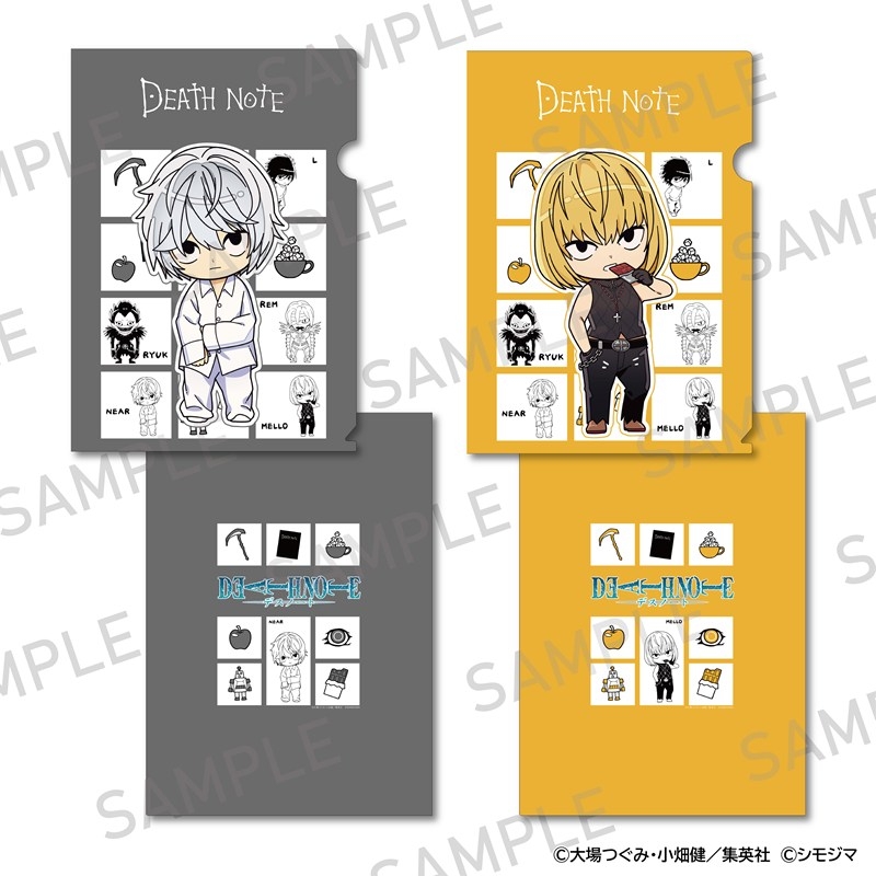 DEATH NOTE A4クリアファイル2枚セット シモジマコラボver. ニア・メロ - 官方商品图片 | AniSmile