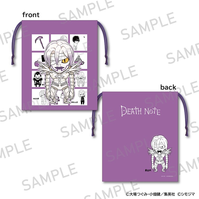 DEATH NOTE 巾着 シモジマコラボver. レム - official product image | AniSmile