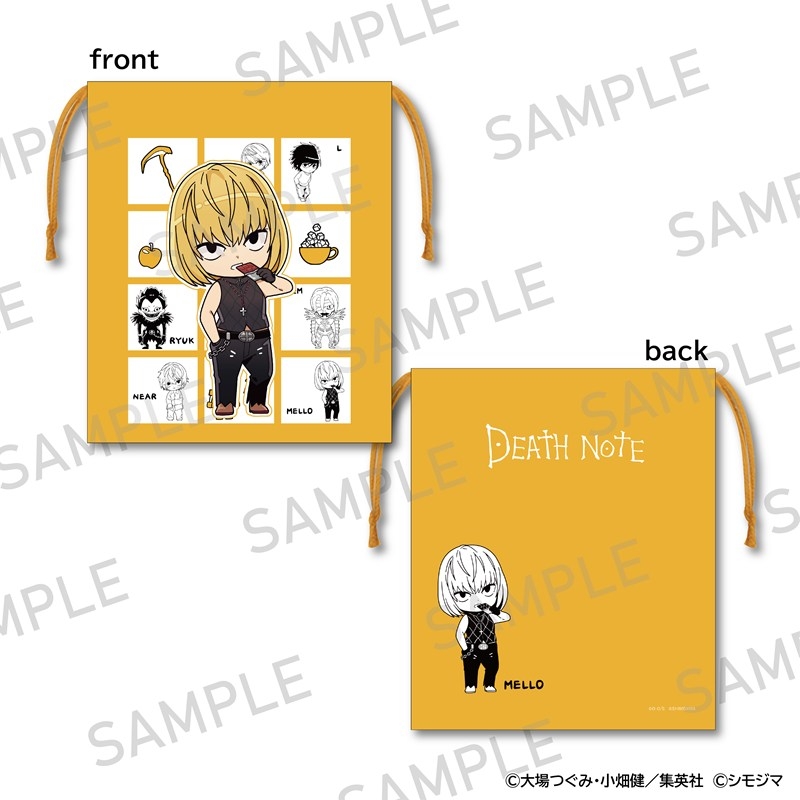 DEATH NOTE 巾着 シモジマコラボver. メロ - official product image | AniSmile