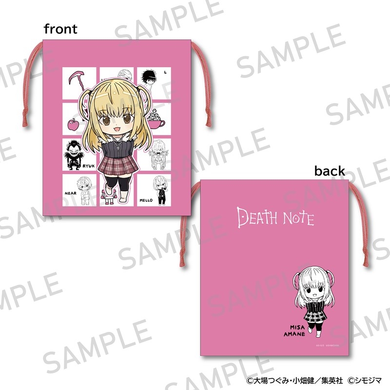 DEATH NOTE 巾着 シモジマコラボver. 弥海砂 - official product image | AniSmile