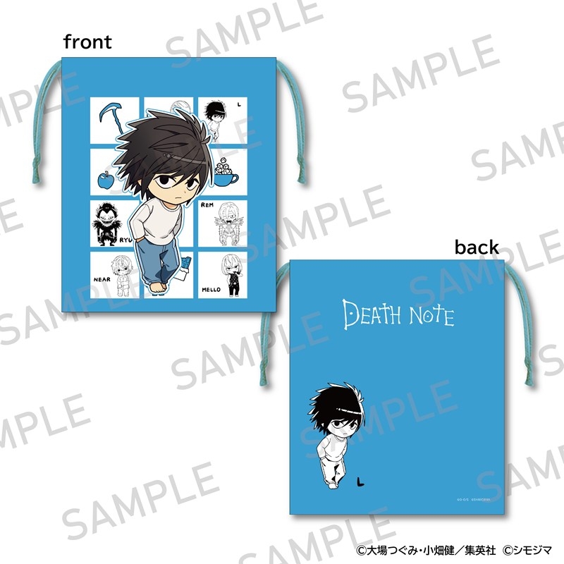 DEATH NOTE 巾着 シモジマコラボver. L - official product image | AniSmile