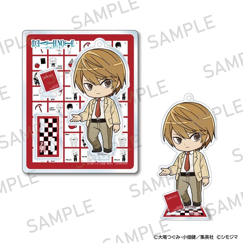 DEATH NOTE ちびキャラアクリルスタンド シモジマコラボver. 夜神月 - official product image | AniSmile