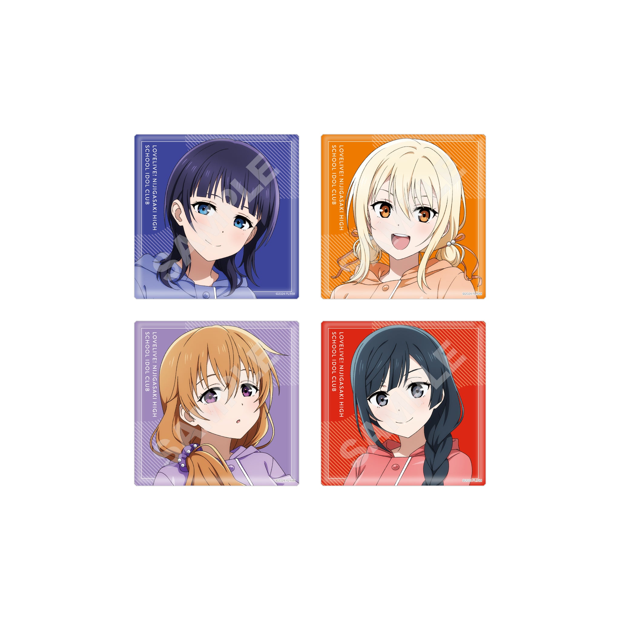 【ラブライブ!虹ヶ咲学園スクールアイドル同好会】レインコートver. ビッグスクエア缶バッジ /A 全13種 画像 3 | AniSmile
