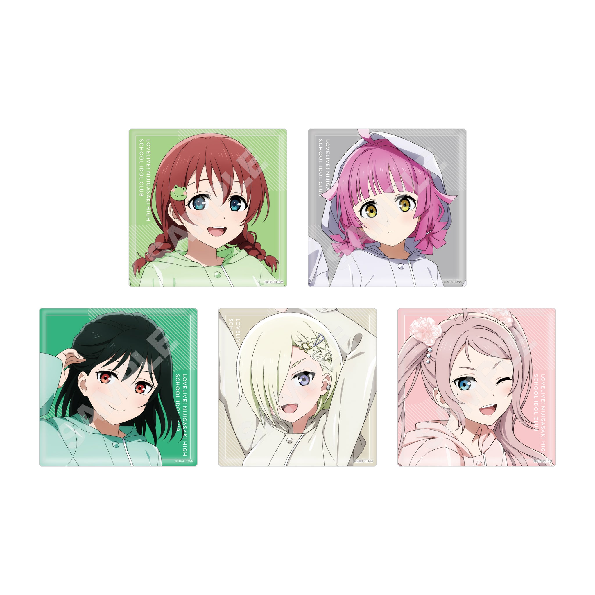 【ラブライブ!虹ヶ咲学園スクールアイドル同好会】レインコートver. ビッグスクエア缶バッジ /A 全13種 画像 4 | AniSmile