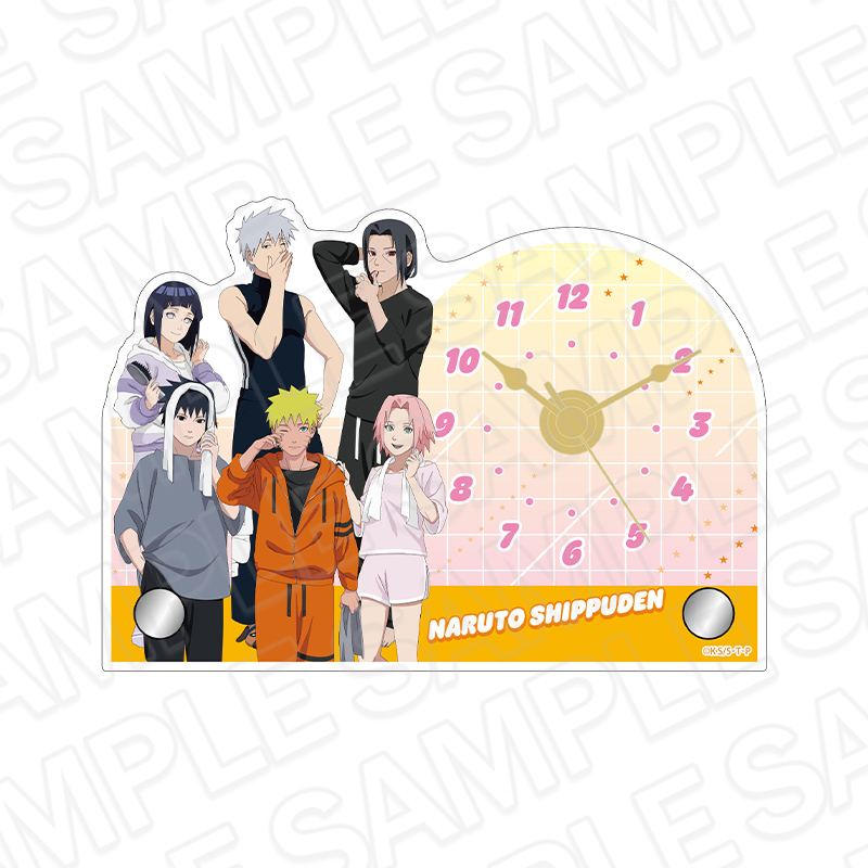 NARUTO-ナルト- 疾風伝 ミニアクリルクロック モーニング ver. - AniSmile