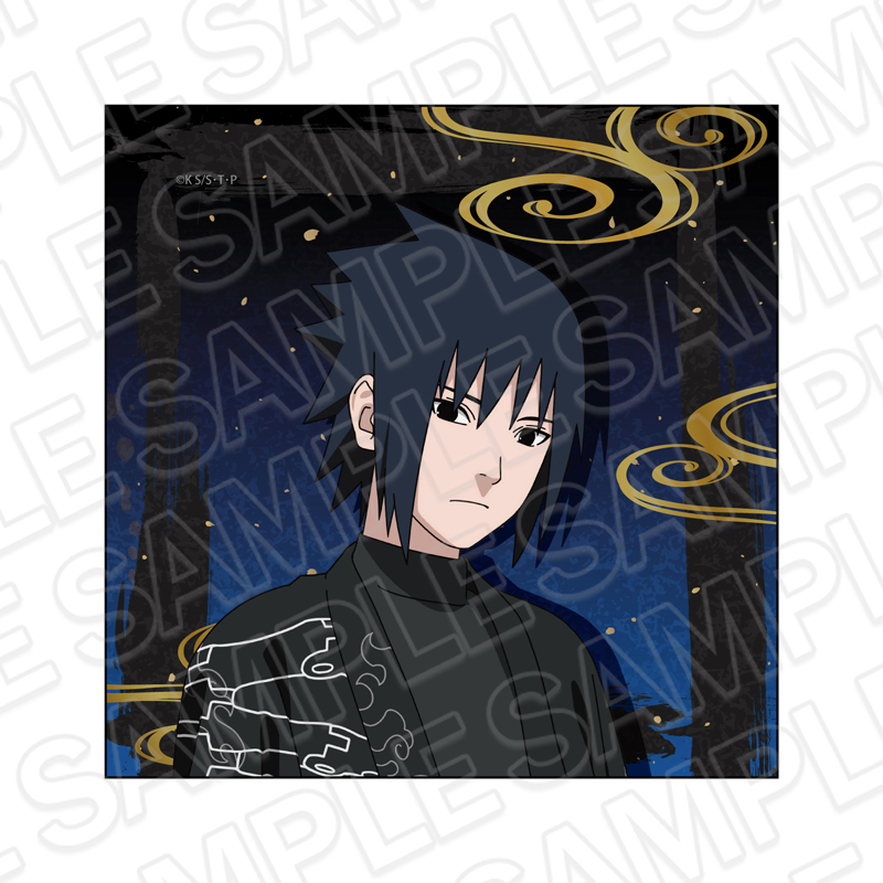 NARUTO-ナルト- 疾風伝 マイクロファイバー うちはサスケ ブラックコーデ ver. - AniSmile