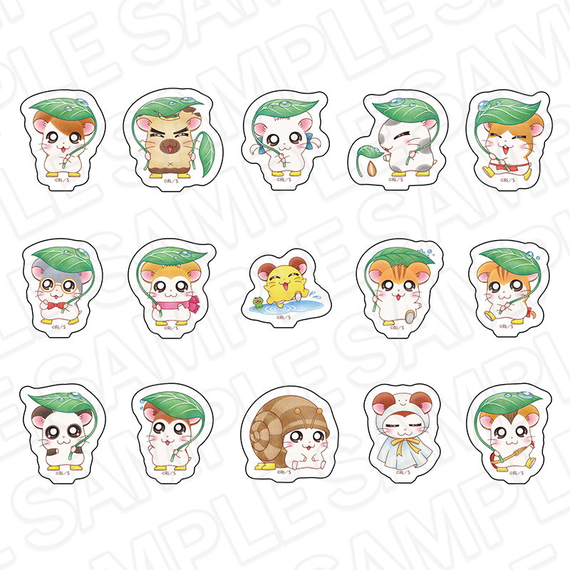 とっとこハム太郎 フレークシール あめの日 ver. - official product image | AniSmile