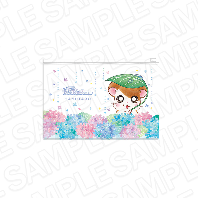 とっとこハム太郎 クリアポーチ ハム太郎 あめの日 ver. - official product image | AniSmile