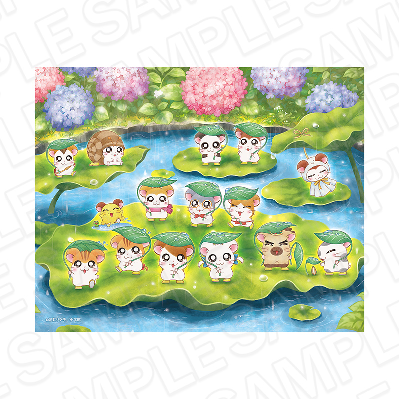 とっとこハム太郎 キャンバスアート あめの日 ver. - official product image | AniSmile