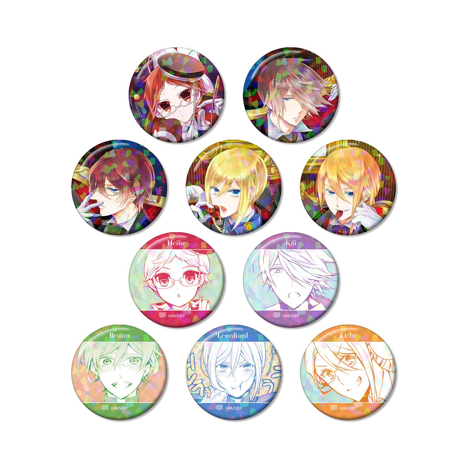王室教師ハイネ トレーディングホログラム缶バッジ(単位/単品) - AniSmile