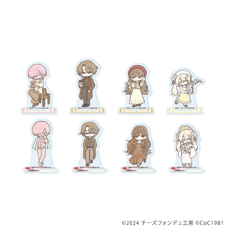 アクリルぷちスタンド「死んでも筆を折るものか」01/ブックカフェ&作中衣装ver. ブラインド(全8種)(グラフアートイラスト) - AniSmile