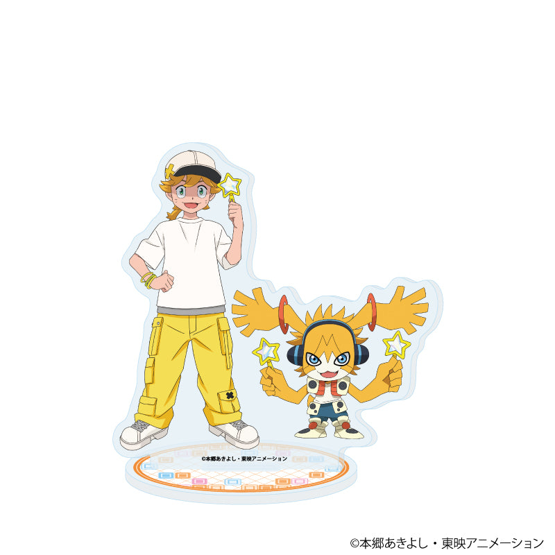 アクリルスタンド「デジモンユニバース アプリモンスターズ」03/飛鳥虎次郎&ミュージモン シャボン玉ver.(描き下ろしイラスト) - AniSmile