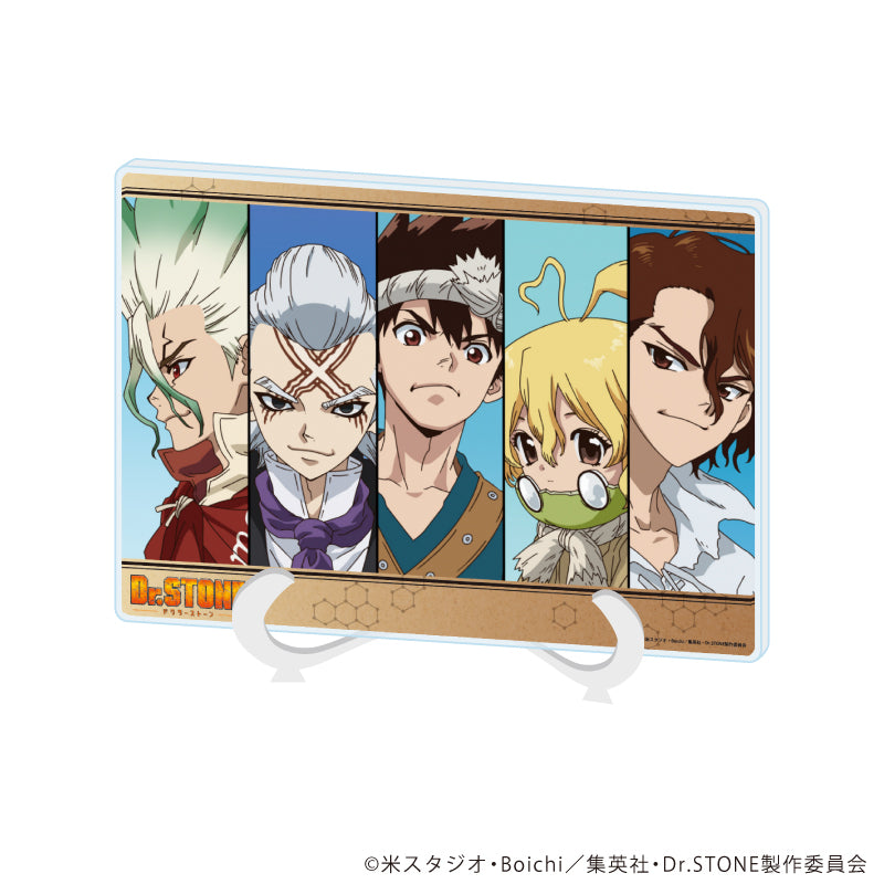 アクリルアートボード(A5サイズ)「Dr.STONE」18/集合A(場面寫イラスト)