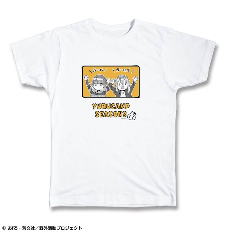 ゆるキャン△ SEASON3 Tシャツ XLサイズ Ver.2 デザイン01(各務原なでしこ&志摩リン/A) - 公式商品画像 | AniSmile