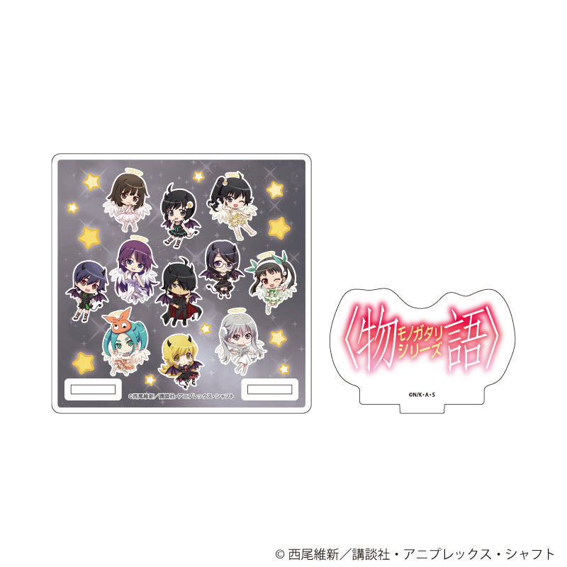 ミニアクリルジオラマスタンド「TVアニメ『〈物語〉シリーズ』」01/天使と悪魔ver.(ミニキャライラスト) - AniSmile