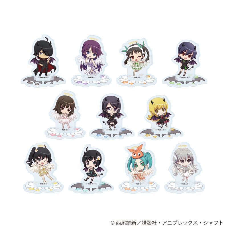 アクリルぷちスタンド「TVアニメ『〈物語〉シリーズ』」01/天使と悪魔ver. ブラインド(全11種)(ミニキャライラスト) - AniSmile