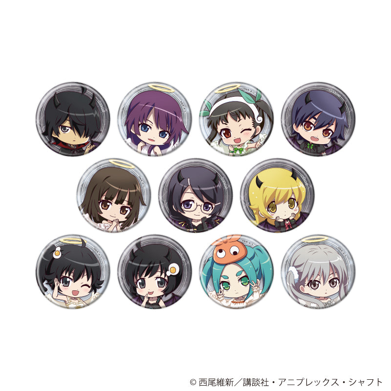 缶バッジ「TVアニメ『〈物語〉シリーズ』」01/天使と悪魔ver. ブラインド(全11種)(ミニキャライラスト) - AniSmile