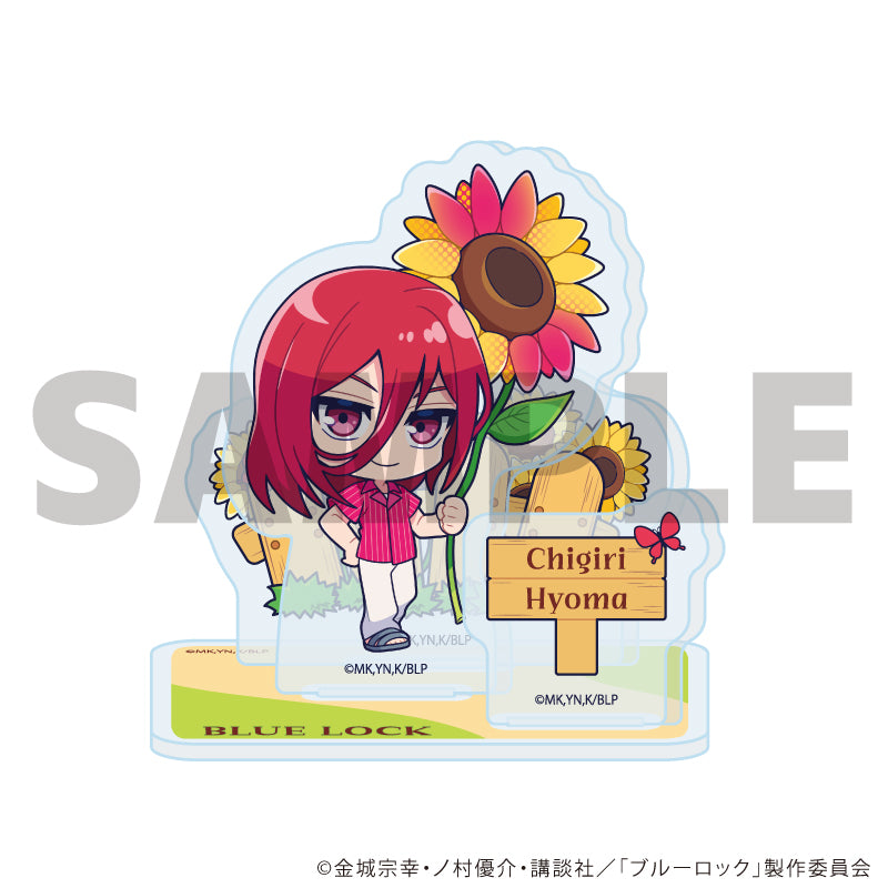 アクリルスタンドプレート「TVアニメ『ブルーロック』」18/千切 豹馬 カラフルサンフラワーver.(ミニキャライラスト) 画像 2 | AniSmile