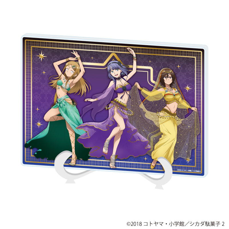 アクリルアートボード(A5サイズ)「TVアニメ『だがしかし2』」01/ダンスver. (描き下ろしイラスト) - official product image | AniSmile
