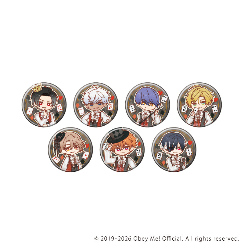 缶バッジ「Obey Me! Nightbringer」49/トランプver. ブラインド(全7種)(レトロアートイラスト) - AniSmile