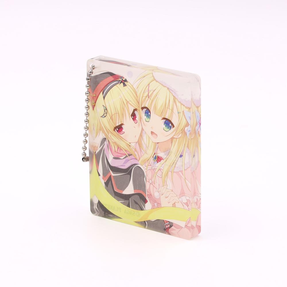 金色ラブリッチェ アクリルブロックキーホルダー シルヴィ・理亜 - AniSmile