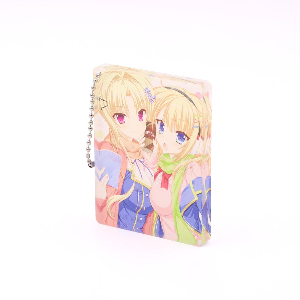 金色ラブリッチェ アクリルブロックキーホルダー 玲奈・エル - AniSmile