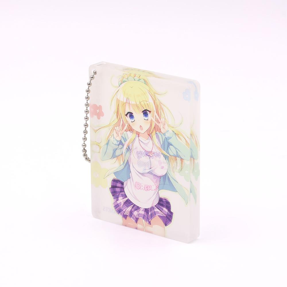 金色ラブリッチェ アクリルブロックキーホルダー 玲奈 - AniSmile