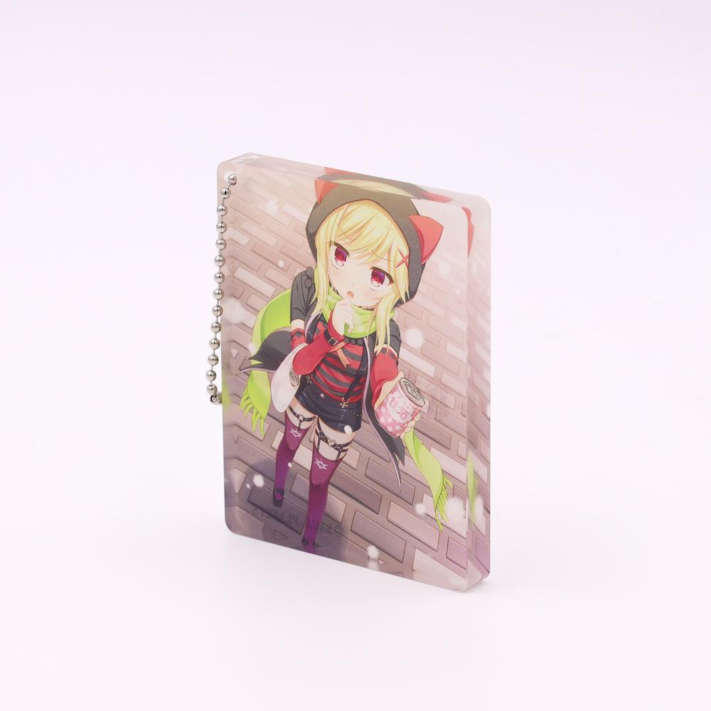 金色ラブリッチェ アクリルブロックキーホルダー 理亜 - official product image | AniSmile