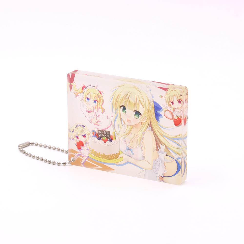 金色ラブリッチェ アクリルブロックキーホルダー シルヴィB - AniSmile