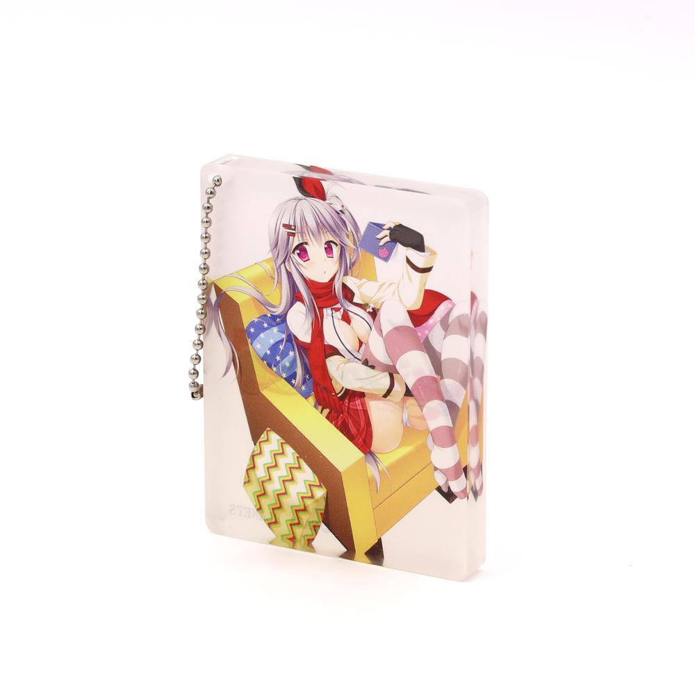 花咲ワークスプリング! アクリルブロックキーホルダー 祈B - 官方商品图片 | AniSmile