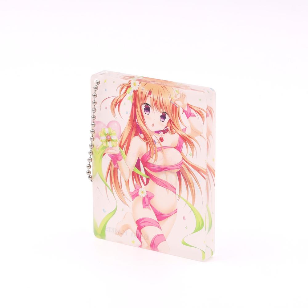 フローラル・フローラブ アクリルブロックキーホルダー 夏乃 - official product image | AniSmile