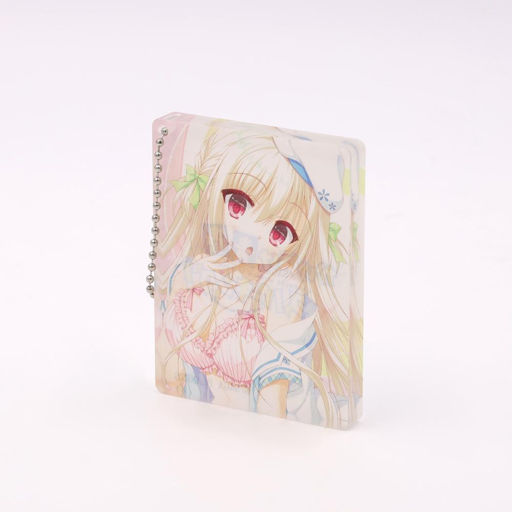 かけぬけ青春スパーキング アクリルブロックキーホルダー 理々 - official product image | AniSmile