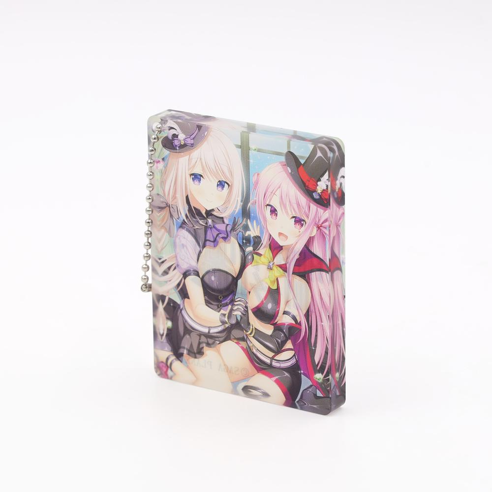 アンビシャスミッション アクリルブロックキーホルダー アンミツかぐやあてな - official product image | AniSmile