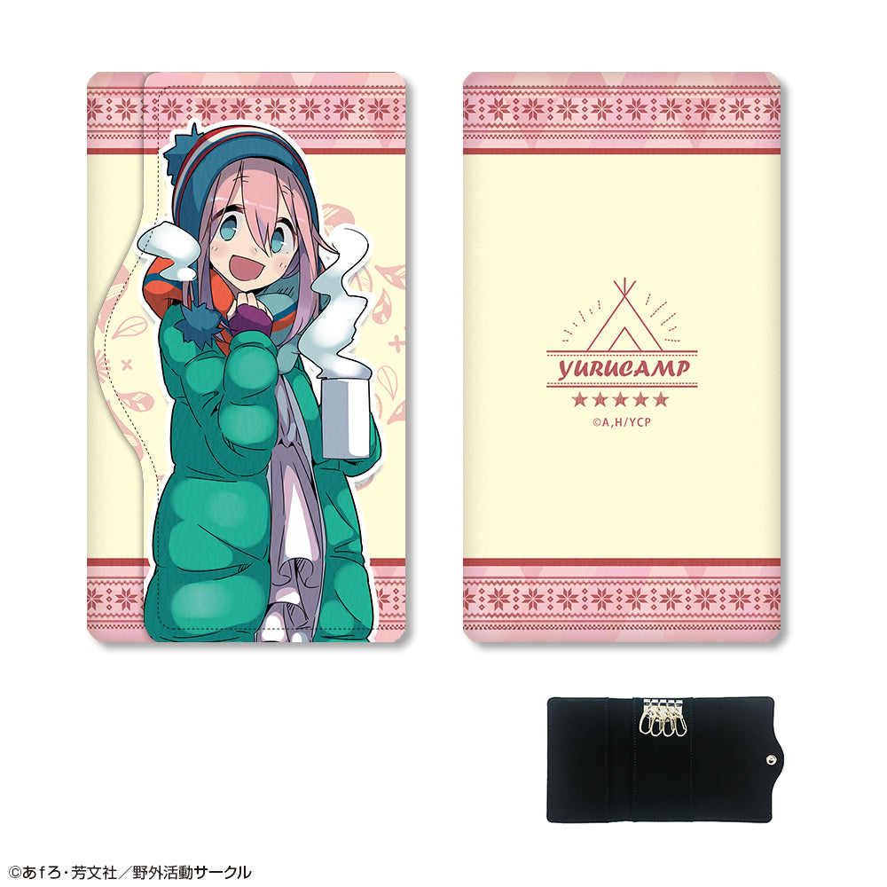 ゆるキャン△ レザーキーケース デザイン01(各務原なでしこ/A) - 公式商品画像 | AniSmile