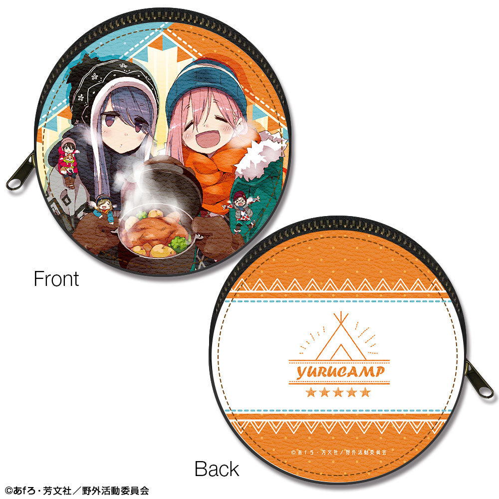 ゆるキャン△ まるっとレザーケース Ver.3 デザイン07(各務原なでしこ&志摩リン/A) - 公式商品画像 | AniSmile