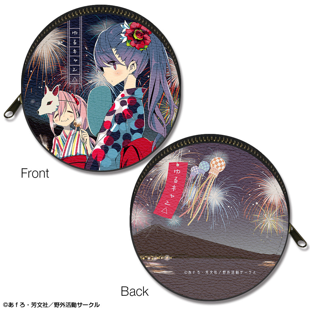 ゆるキャン△ まるっとレザーケース デザイン04(各務原なでしこ&志摩リン/C) - 公式商品画像 | AniSmile
