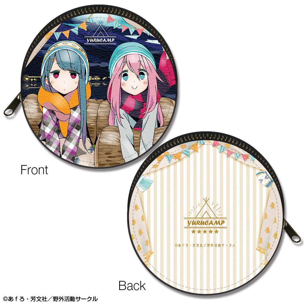 ゆるキャン△ まるっとレザーケース デザイン03(各務原なでしこ&志摩リン/B) - 公式商品画像 | AniSmile