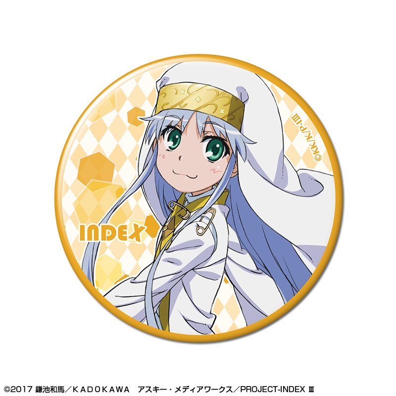 とある魔術の禁書目録III 缶バッジ デザイン01(インデックス/A) - 公式商品画像 | AniSmile