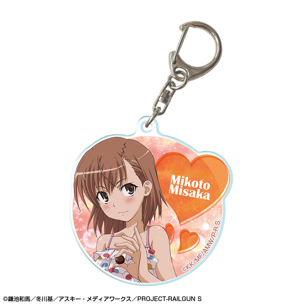 とある科学の超電磁砲S アクリルキーホルダー デザイン06(御坂美琴/C) - 公式商品画像 | AniSmile