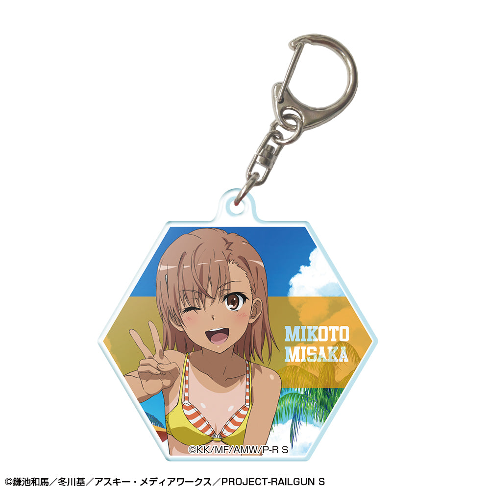 とある科学の超電磁砲S アクリルキーホルダー デザイン01(御坂美琴/A) - 公式商品画像 | AniSmile