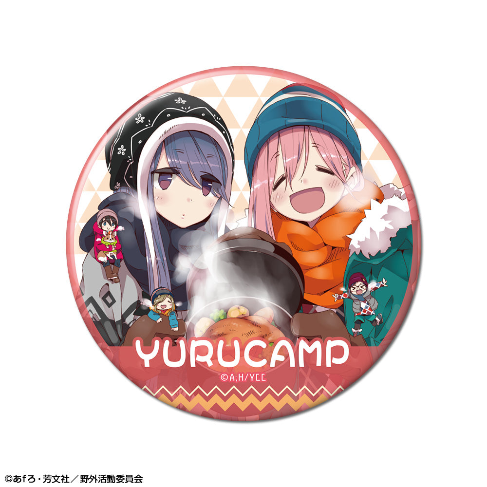 ゆるキャン△ 缶バッジ デザイン11(各務原なでしこ&志摩リン/D) - 公式商品画像 | AniSmile