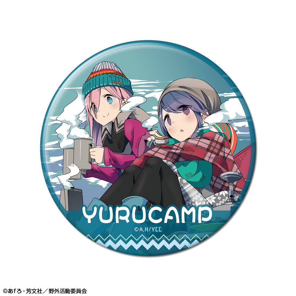 ゆるキャン△ 缶バッジ デザイン10(各務原なでしこ&志摩リン/C) - 公式商品画像 | AniSmile